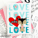 HONEY BEE STAMPS: Love A2 Cover Plate | Honey Cuts