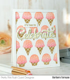 PRETTY PINK POSH:  Ice Cream Cones | Layered Stencil 4PK