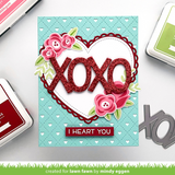 LAWN FAWN: Backdrop Quilted Heart | Portrait | Lawn Cuts Die