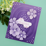 SPELLBINDERS:  Stylish Oval Hello You Floral | Die