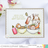 MAMA ELEPHANT: Noodles Saying | Stamp