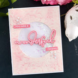 SPELLBINDERS:  Hello Friend Sentiments | Hot Foil Plate