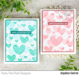 PRETTY PINK POSH:  Stencil (Layered Hearts 2 pack)