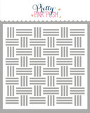 PRETTY PINK POSH:  Stencil | Basketweave