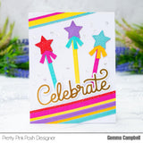 PRETTY PINK POSH: Large Celebrate | Hot Foil Plate