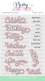 PRETTY PINK POSH:  Birthday Scripts | Die Set