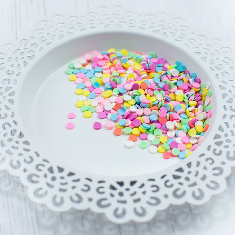 PRETTY PINK POSH:  Clay Confetti | Cupcake