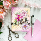 PINKFRESH STUDIO: Fancy Script Words | Hot Foil Plate