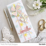 PRETTY PINK POSH:  Stencil | Happy Days 3PK