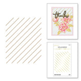 SPELLBINDERS:  Diagonal Glimmer Stripes | Hot Foil Plate