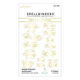 SPELLBINDERS:  Sealed Glimmer Sentiments | Hot Foil Plate