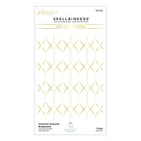 SPELLBINDERS:  Geometric Diamond Background | Hot Foil Plate