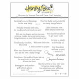 HONEY BEE STAMPS: Inside: Welcome Baby Sentiments | Stamp