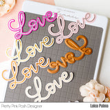 PRETTY PINK POSH: Large Love Shadow | Die