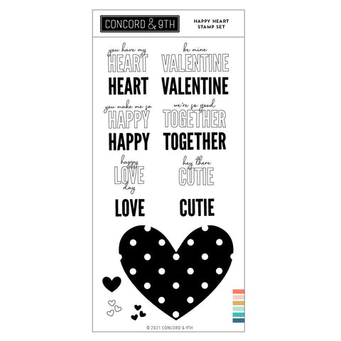 CONCORD & 9 th : Happy Heart | Stamp