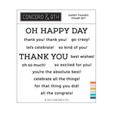 CONCORD & 9 th : Happy Thanks | Stamp