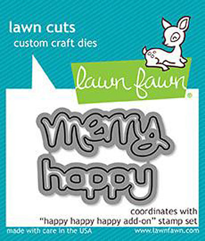 LAWN FAWN: Happy Happy Happy Add-On Lawn Cuts Die