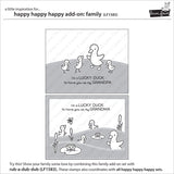 LAWN FAWN: Happy Happy Happy Add-On Family Lawn Cuts Die