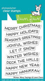 LAWN FAWN: Winter Wavy Sayings