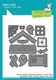 LAWN FAWN: Build a House Halloween Add-on Lawn Cuts Die