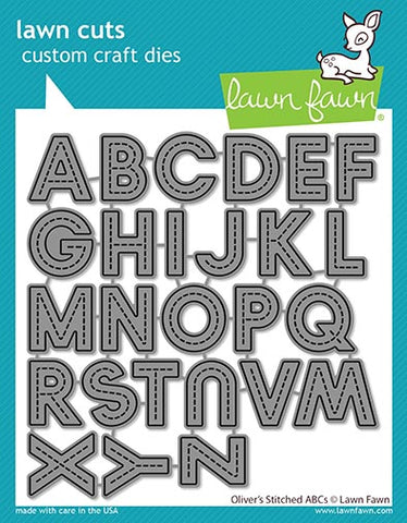 LAWN FAWN: Oliver's Stitched ABCs | Lawn Cuts Die