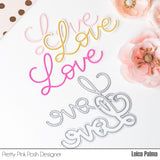 PRETTY PINK POSH: Large Love Shadow | Die