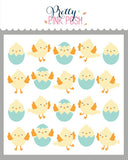 PRETTY PINK POSH:  Chicks | Layered Stencil 4PK