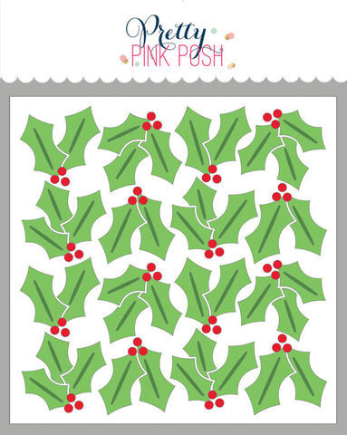 PRETTY PINK POSH: Holly | Layered Stencil (3PK)