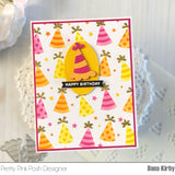 PRETTY PINK POSH:  Party Hats | Layered Stencil 4PK