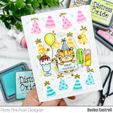 PRETTY PINK POSH:  Party Hats | Layered Stencil 4PK