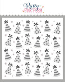 PRETTY PINK POSH:  Party Hats | Layered Stencil 4PK