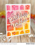 PRETTY PINK POSH:  Stencil | Layered Presents 3PK