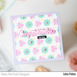 PRETTY PINK POSH:  Celebration Scripts | Die Set