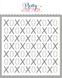 PRETTY PINK POSH:  XOXO | Layered Stencil 3PK