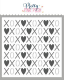 PRETTY PINK POSH:  XOXO | Layered Stencil 3PK