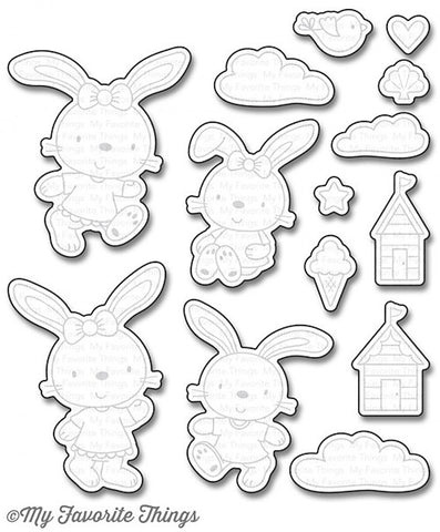 MFT STAMPS: Beach Bunnies Die-namics (S)