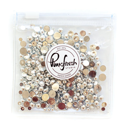 PINKFRESH STUDIO:  Metallic Pearls | Silver