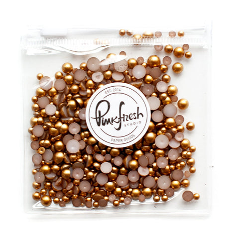 PINKFRESH STUDIO:  Metallic Pearls | Matte Gold