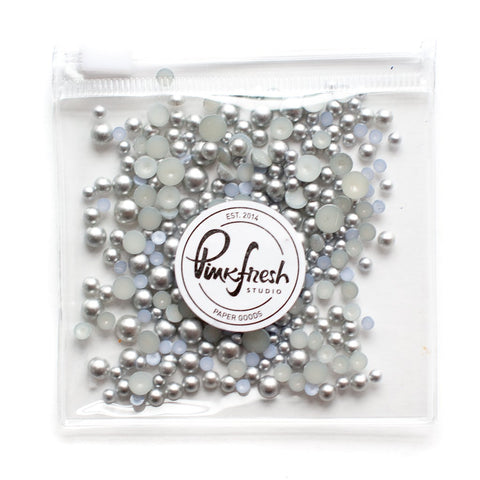 PINKFRESH STUDIO:  Metallic Pearls | Matte Silver