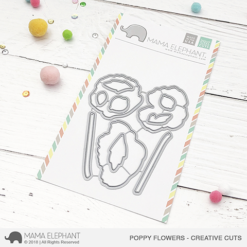 MAMA ELEPHANT: Poppy Flowers Creative Cuts