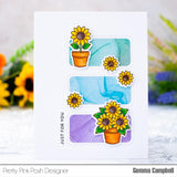 PRETTY PINK POSH:  Potted Sunflowers | Stamp