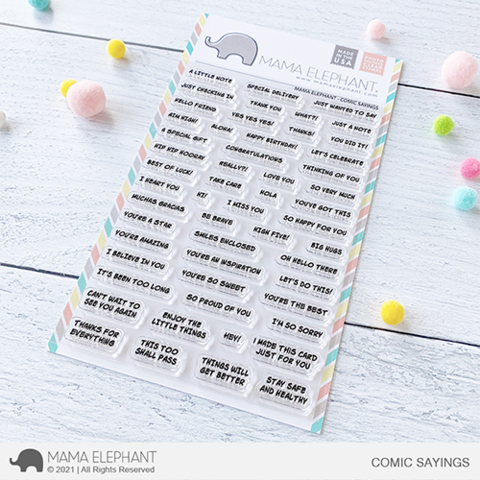 MAMA ELEPHANT: Comic Sayings | Stamp