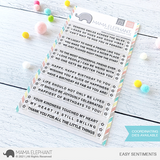 MAMA ELEPHANT: Easy Sentiments | Stamp