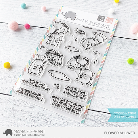 MAMA ELEPHANT: Flower Shower | Stamp