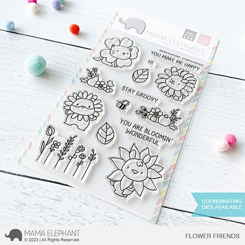 MAMA ELEPHANT: Flower Friends | Stamp