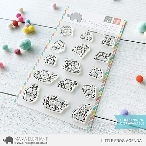 MAMA ELEPHANT: Little Frog Agenda | Stamp