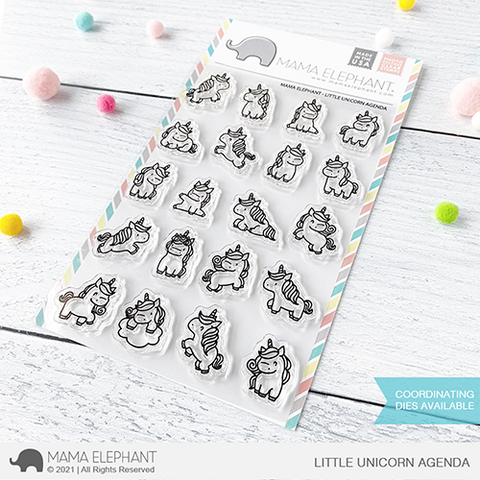 MAMA ELEPHANT: Little Unicorn Agenda | Stamp