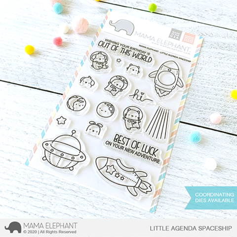 MAMA ELEPHANT: Little Agenda Spaceship | Stamp