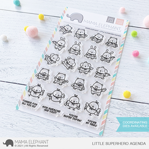 MAMA ELEPHANT: Little Superhero Agenda | Stamp