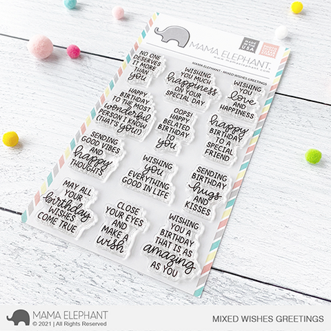 MAMA ELEPHANT: Mixed Wishes Greetings | Stamp